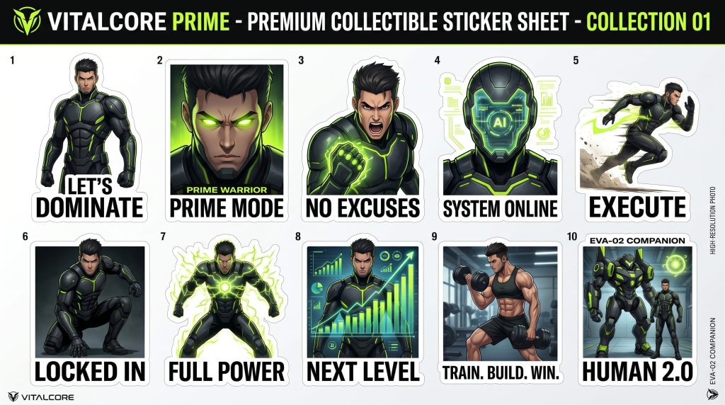 ultra premium sticker sheet, 10 unique 202605122206